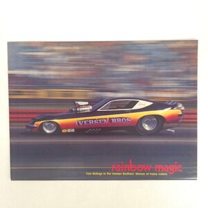 Vintage Chevy Monza Rainbow Magic Print Ad Iversen Bros Tom Ridings Garage Decor